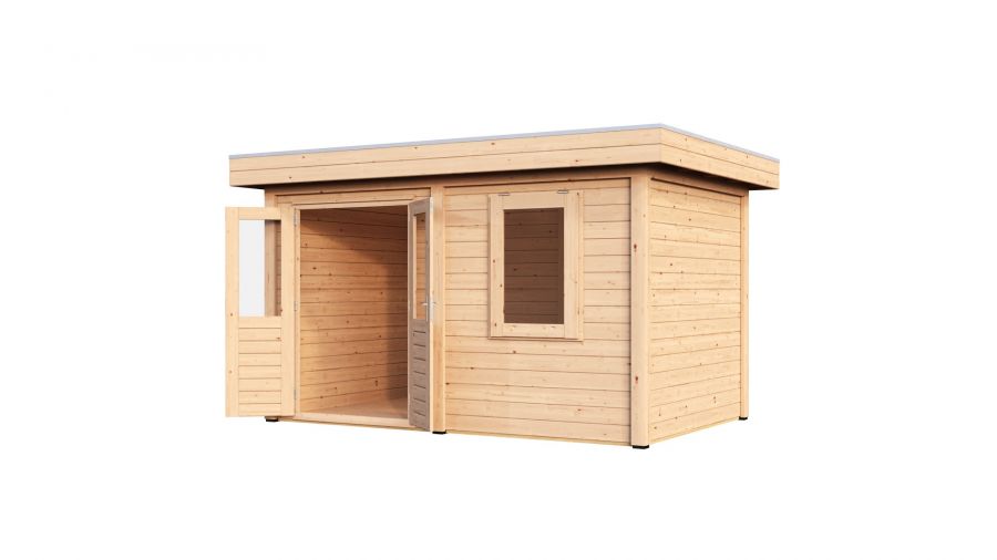 Lugarde Select Modern tuinhuis Breda 388x250cm - Onbehandeld