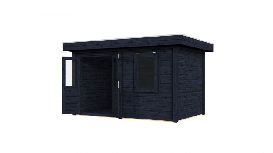 Lugarde Select Modern tuinhuis Breda 388x250cm - Zwarte olie
