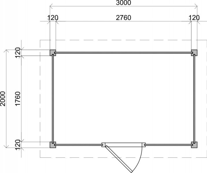 Lugarde Select Modern tuinhuis Hoeven 300x200cm - Zwarte olie