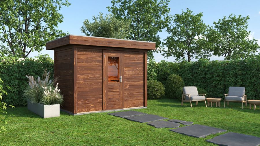 Lugarde Select Modern tuinhuis Hoeven 300x200cm - Bruine olie