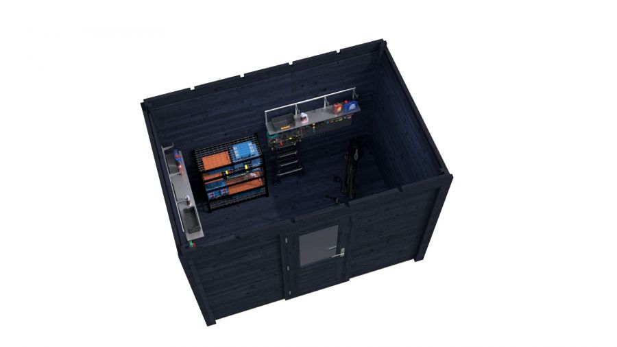 Lugarde Select Modern tuinhuis Hoeven 300x200cm - Zwarte olie