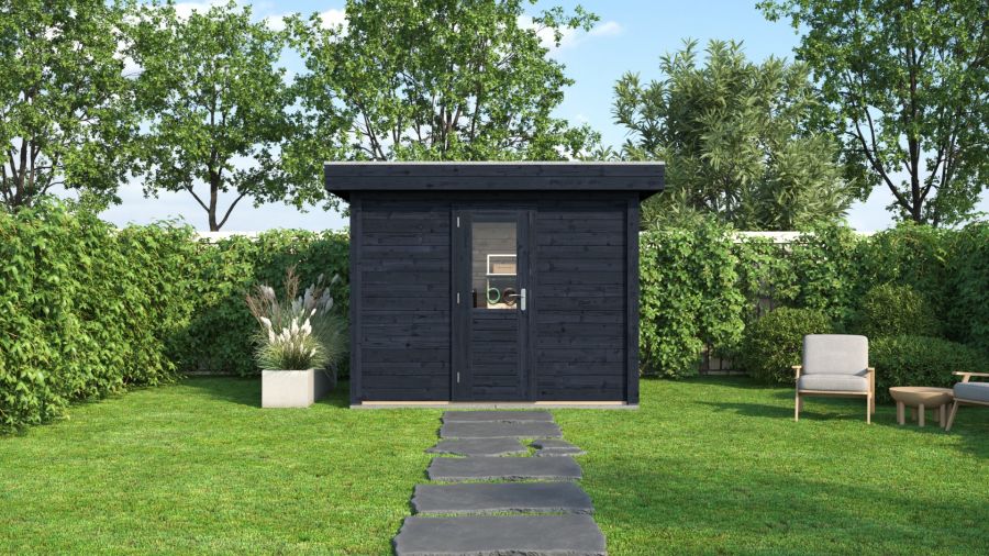 Lugarde Select Modern tuinhuis Hoeven 300x200cm - Zwarte olie