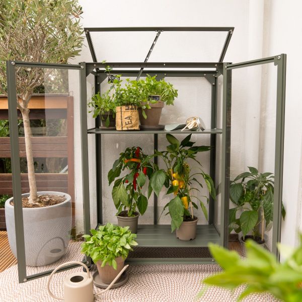 Kweekkast Urban Grower Medium- 76,5x41,5x108 cm - Groengrijs