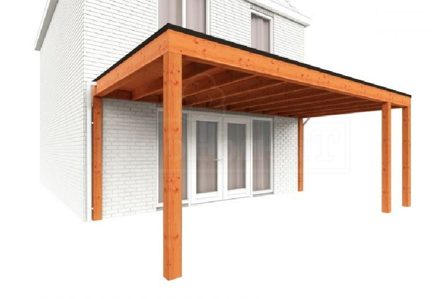 Trendhout Aanbouwveranda Modena 590x365 cm - model rechts