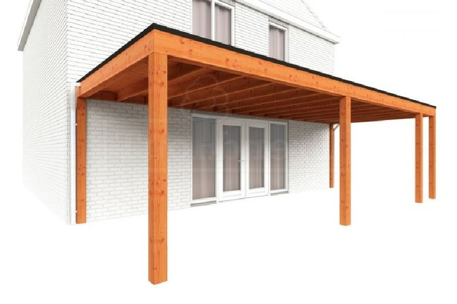 Trendhout Aanbouwveranda Modena 825x365 cm - model rechts