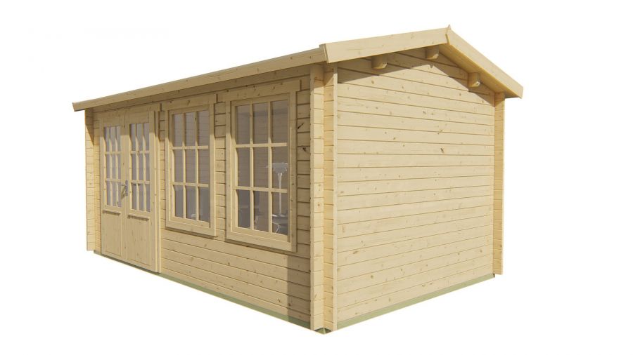 Tuindeco Aiste Blokhut 500x300 cm 40 mm vuren bruin geïmpregneerd