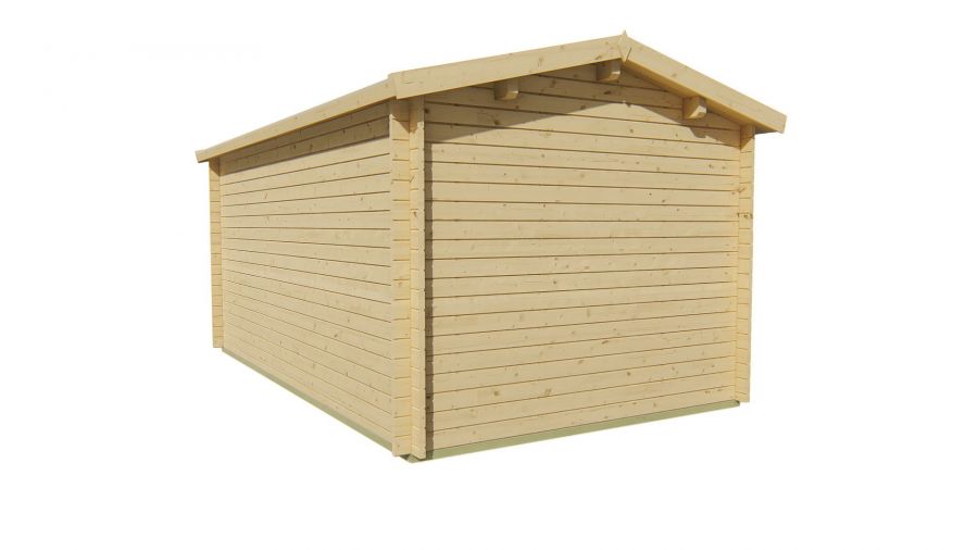 Tuindeco Aiste Blokhut 500x300 cm 40 mm vuren grijs geïmpregneerd