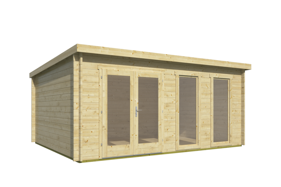 Tuindeco Annabel Blokhut 500x400 cm 40 mm vuren bruin geïmpregneerd