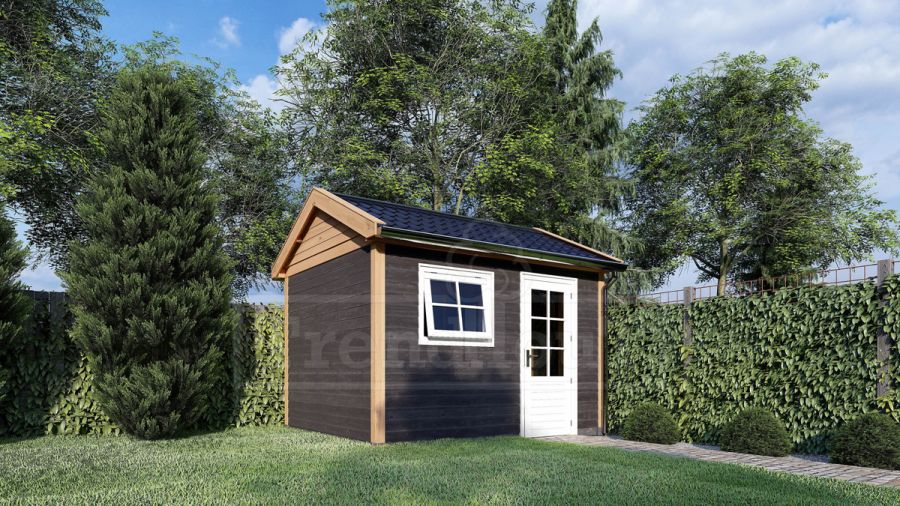 Trendhout Overkapping Zadeldak Betula 750x415 cm