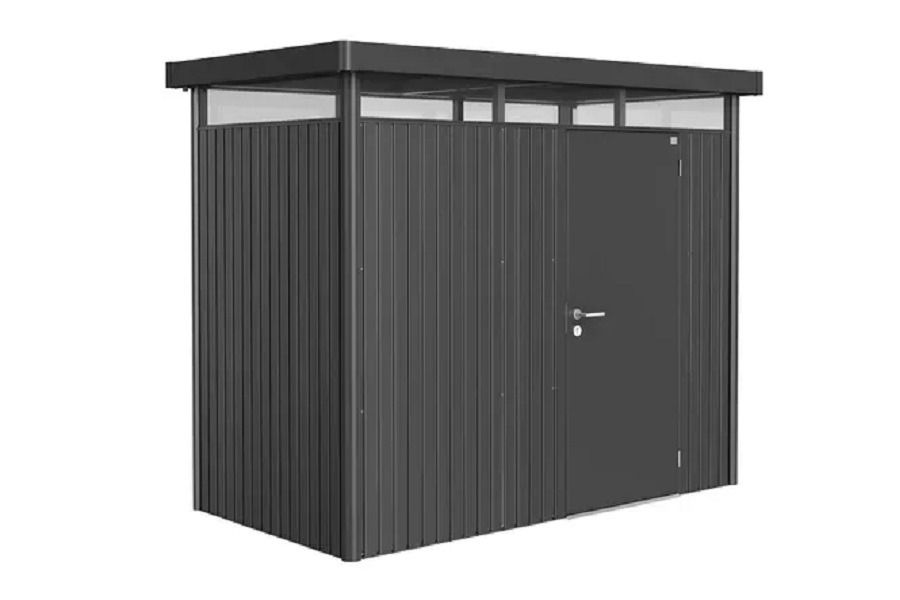 Biohort Highline H1 metalen berging donkergrijs