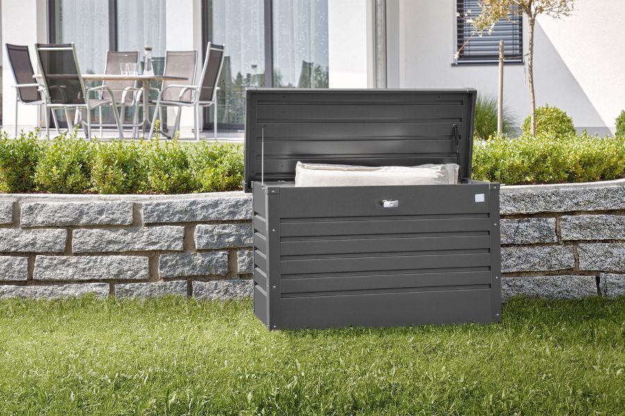 kussenbox 100 donkergrijs metallic