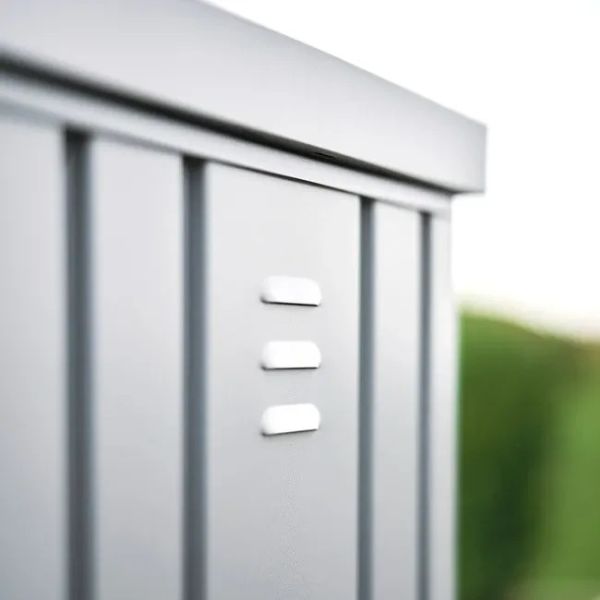 Biohort Mini Garage L kwartsgrijs metallic 145x203 cm