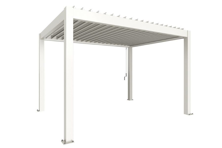 Biohort aluminium Pergola wit 400x300 cm
