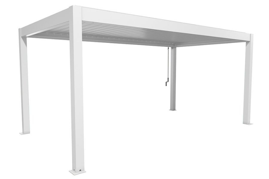 Biohort aluminium Pergola wit 600x350 cm