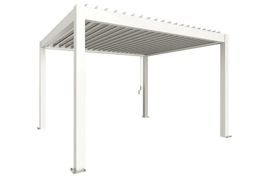 Biohort aluminium Pergola wit 450x350 cm