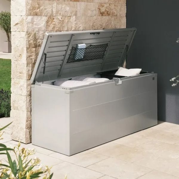 Biohort Kussenbox zilver 170x70x81 cm