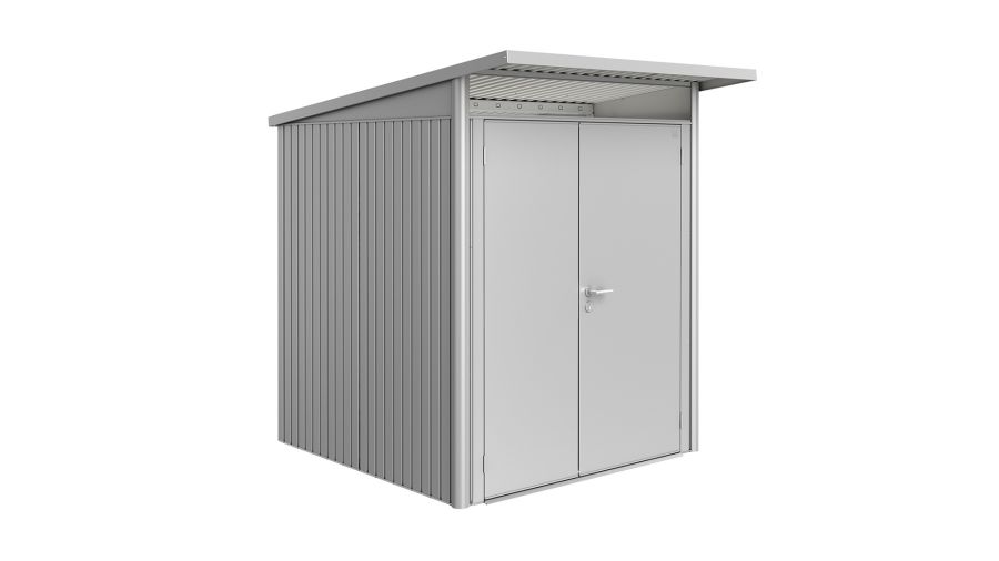 Biohort AvantGarde A1 metalen berging 180x180x218 cm donkergrijs met dubbele deur