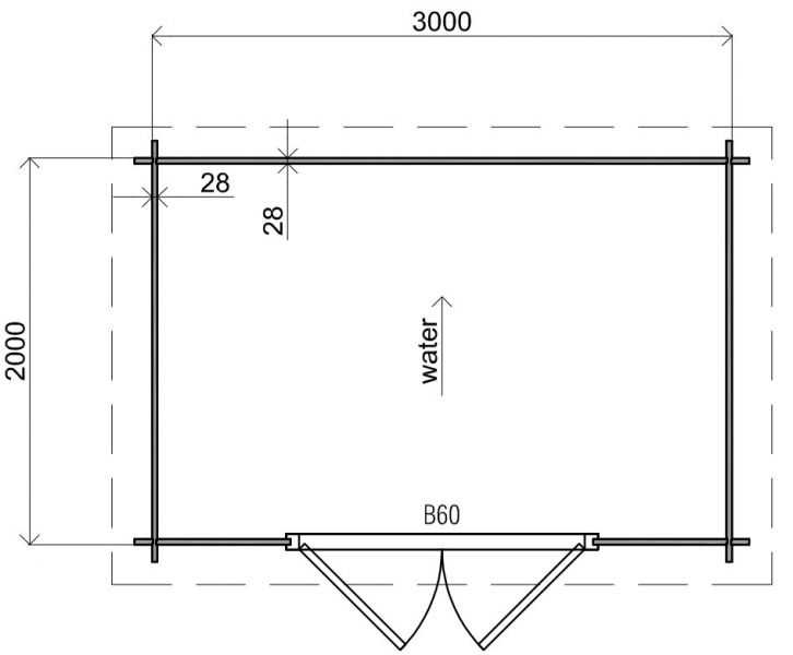 Classicline Blokhut Zeeland Geïmpregneerd 300x200 