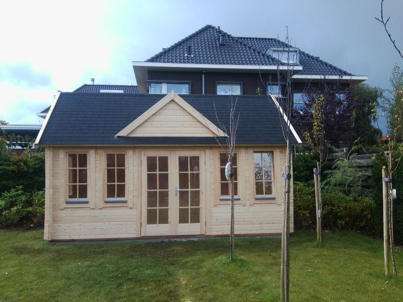 Tuindeco Clockhouse Blokhut 550x400 cm 44 mm vuren blank