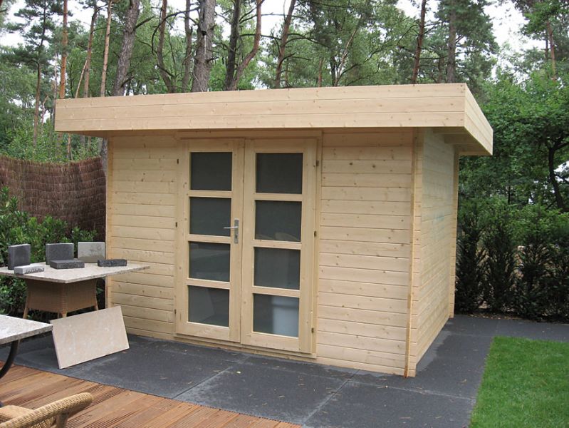 Tuindeco Hypermodern Blokhut 320x260 cm 28 mm vuren blank