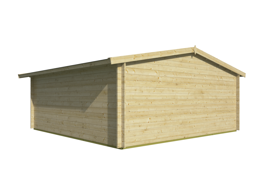 Tuindeco Leipzig Blokhut 6 500x400 cm 34 mm vuren red class wood geïmpregneerd