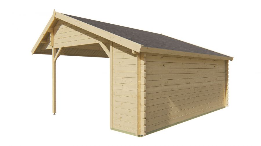Kapschuur Thüringen 500x350 cm - Red class wood geïmpregneerd