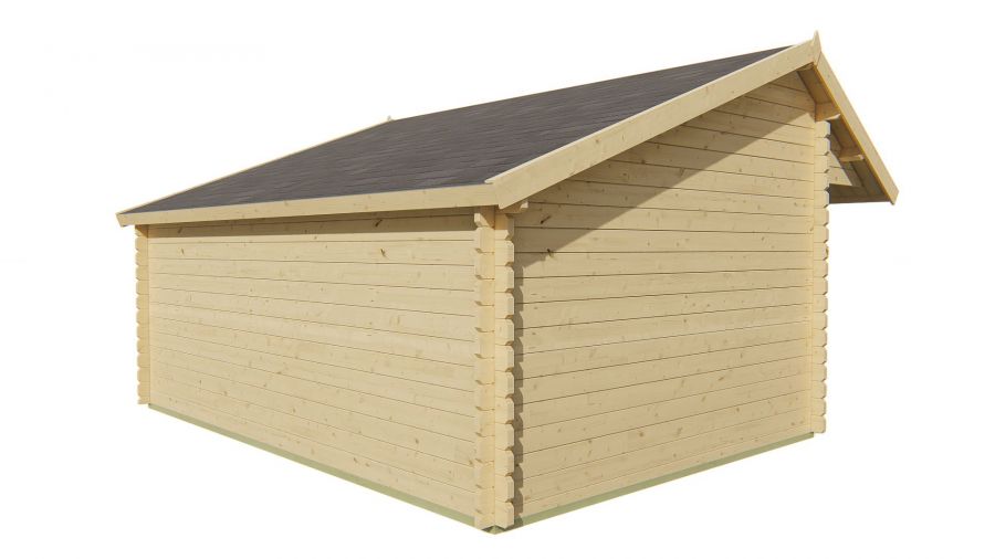 Kapschuur Thüringen 500x350 cm - Red class wood geïmpregneerd