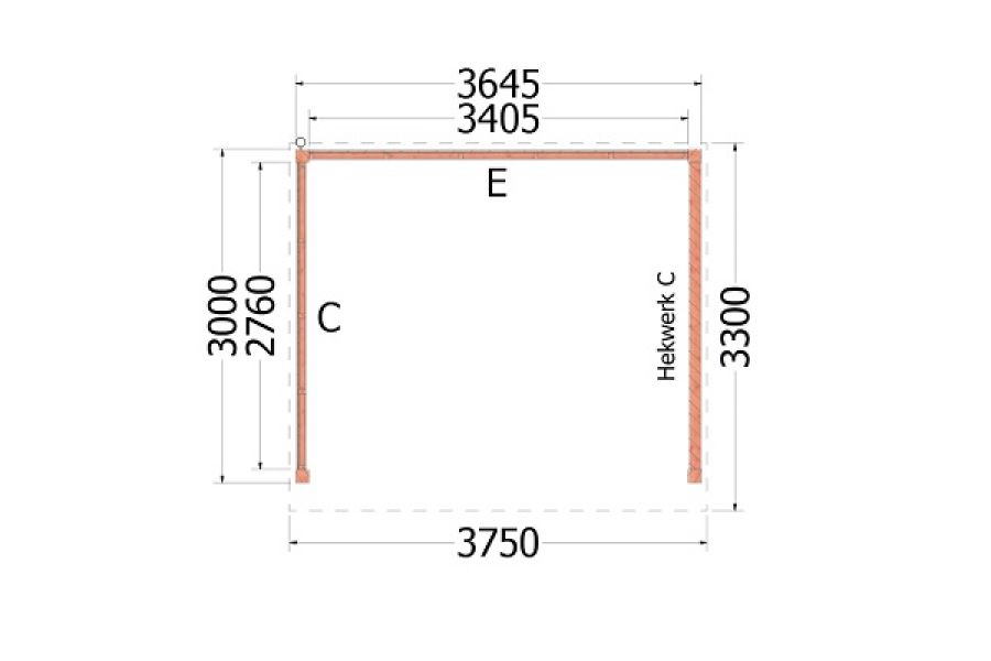Buitenverblijf Casa Plattegrond