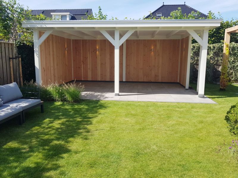 Trendhout Florence overkapping 650x425 cm Lariks/Douglas blank - Totaalpakket