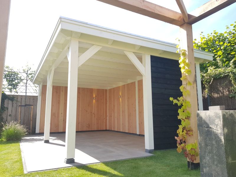 Trendhout Florence overkapping 650x425 cm Lariks/Douglas blank - Totaalpakket