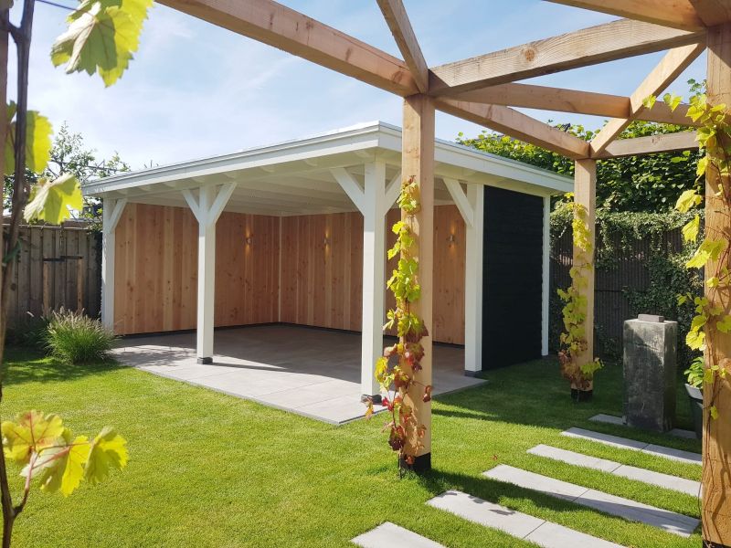 Trendhout Florence overkapping 650x425 cm Lariks/Douglas blank - Totaalpakket