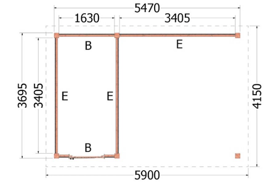 Buitenverblijf Siena plattegrond
