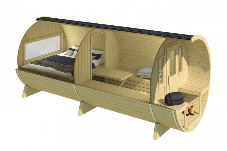 Interflex Camping Barrel 4.8 206x480 cm 42 mm vuren blank