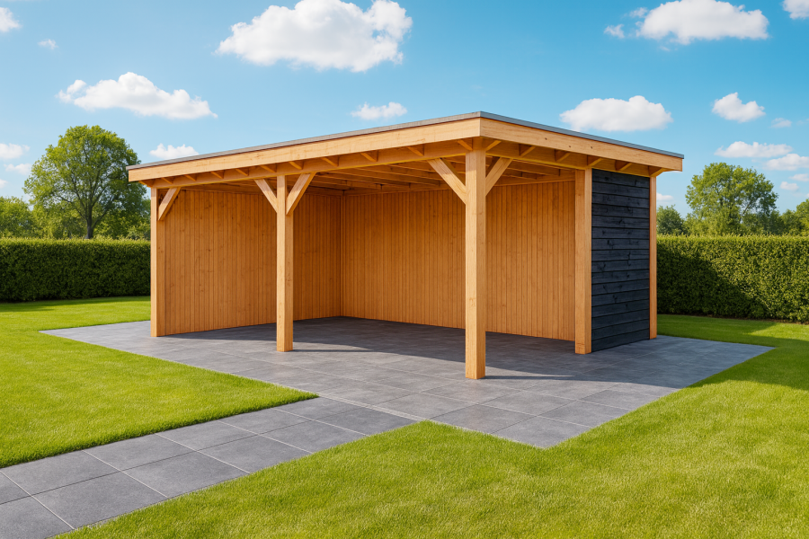 Trendhout Florence overkapping 650x425 cm Lariks/Douglas blank - Totaalpakket