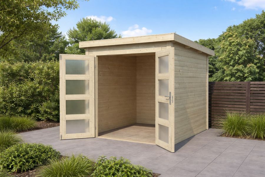 Blokhut Bart 200x200 cm 28mm vuren blank