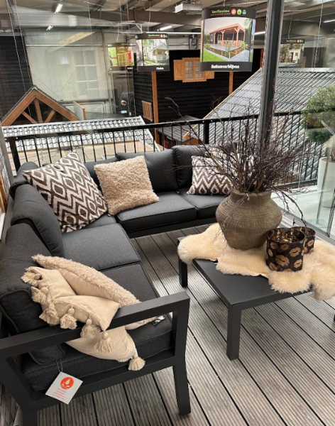 Loungeset Garden Impressions Colorado 3-delig antraciet - Amersfoort