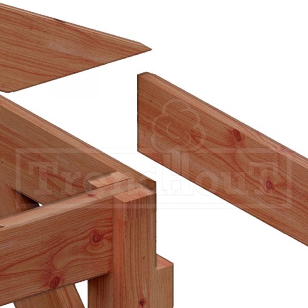 Overkapping Zadeldak Betula 680x415 cm