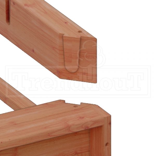 Trendhout Buitenverblijf Capri 610x490 - Plat dak model links
