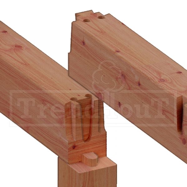 Trendhout Buitenverblijf Florence 545x425 cm - Plat dak
