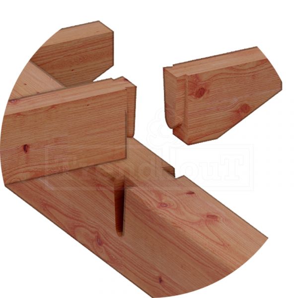 Trendhout Buitenverblijf Florence 545x425 cm - Plat dak