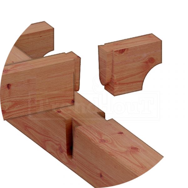 Trendhout Overkapping Siena 415x415 cm