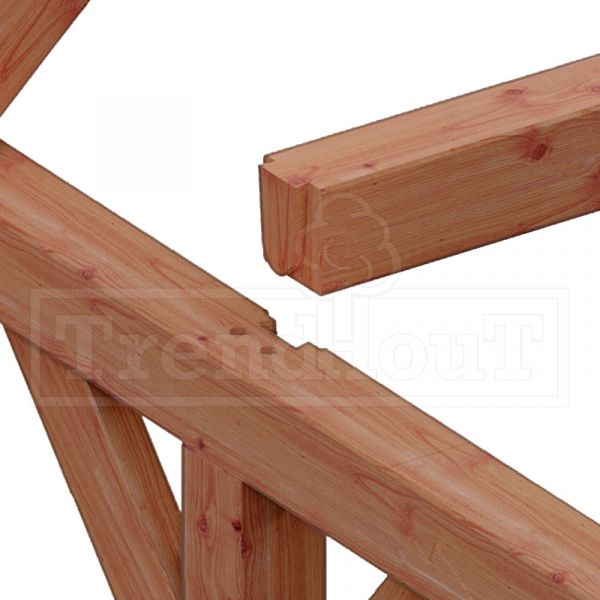 Trendhout Buitenverblijf zadeldak XL 926x440 cm
