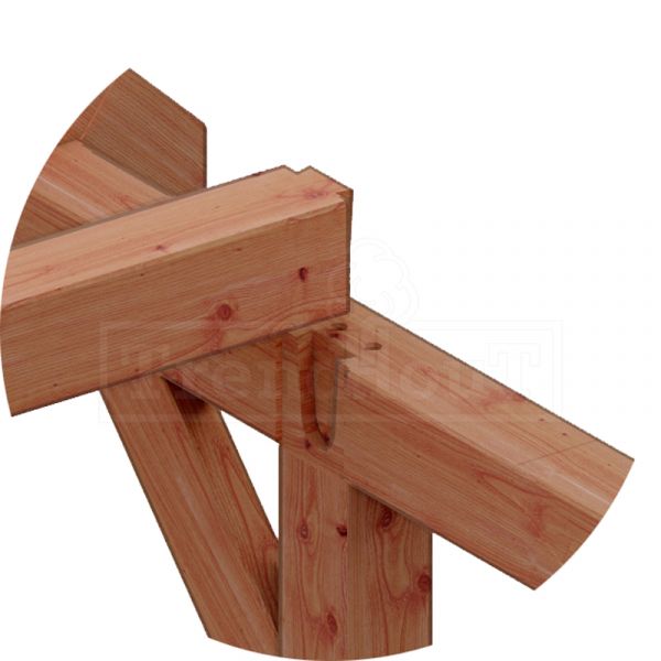 Trendhout Buitenverblijf zadeldak XL 820x440 cm
