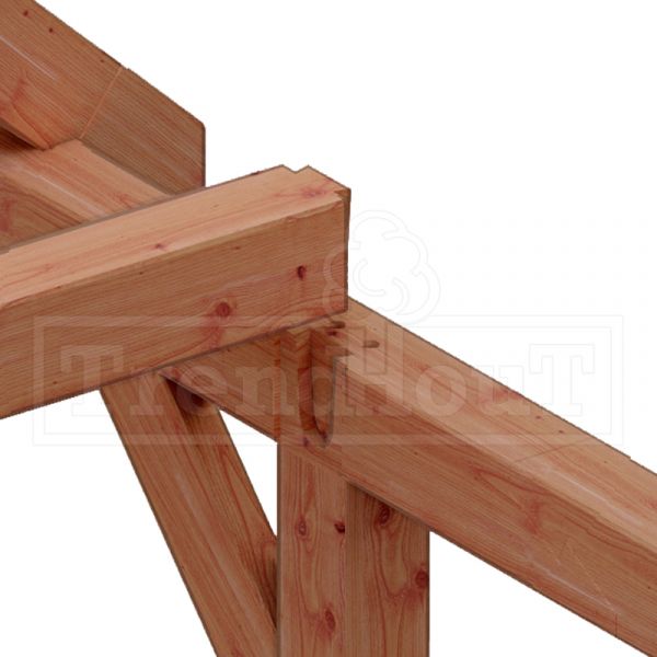 Trendhout Buitenverblijf zadeldak XL 650x380 cm