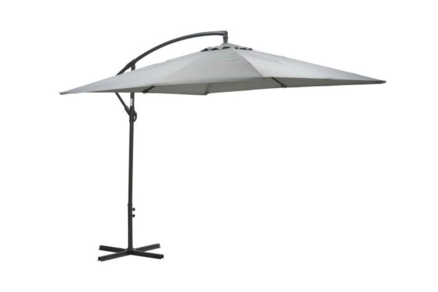 Garden Impressions Corfu parasol - 250x250 cm - carbon black - light grey