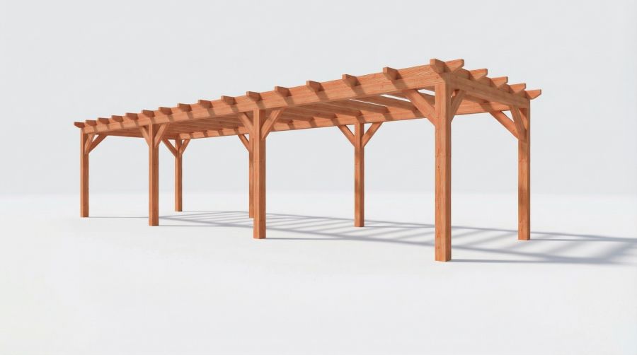 Bouwpakket overkapping 1121,5x346 cm fijnbezaagd Douglas