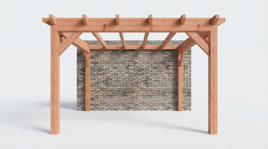 Bouwpakket aanbouwveranda 410,5x390,5 cm fijnbezaagd Douglas