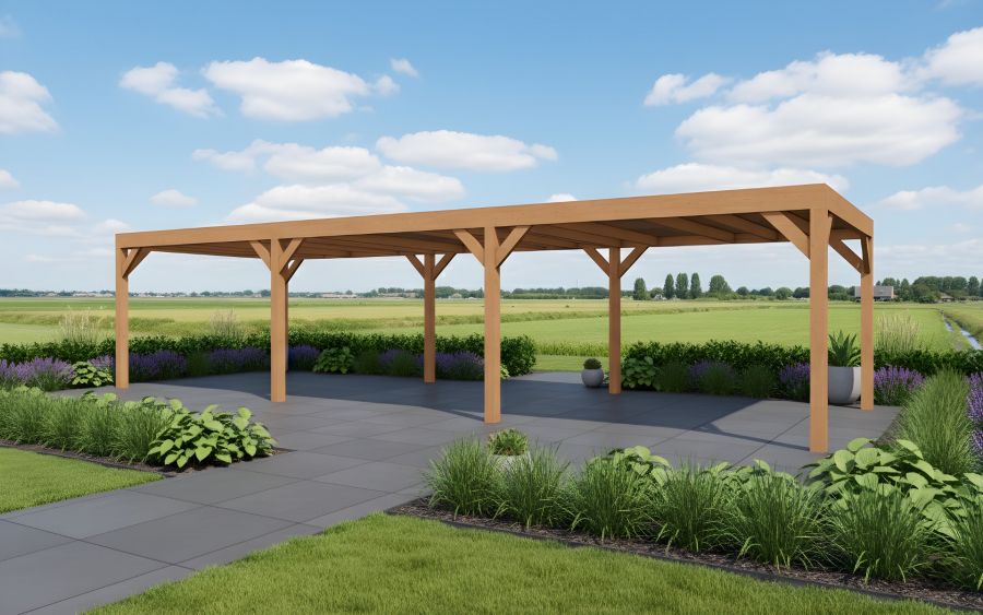 YARD Outdoor Cubique overkapping 1000x300 cm Douglas blank