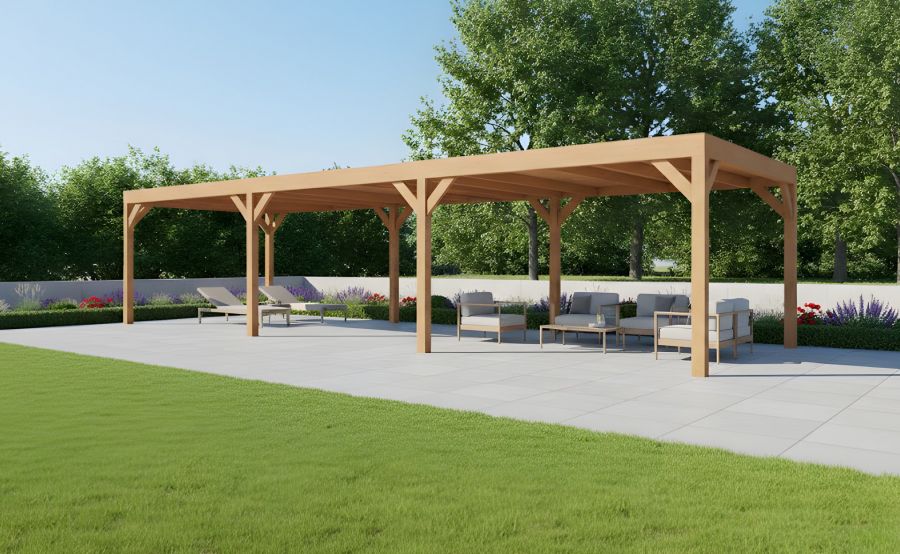 YARD Outdoor Cubique overkapping 1100x250 cm Douglas blank