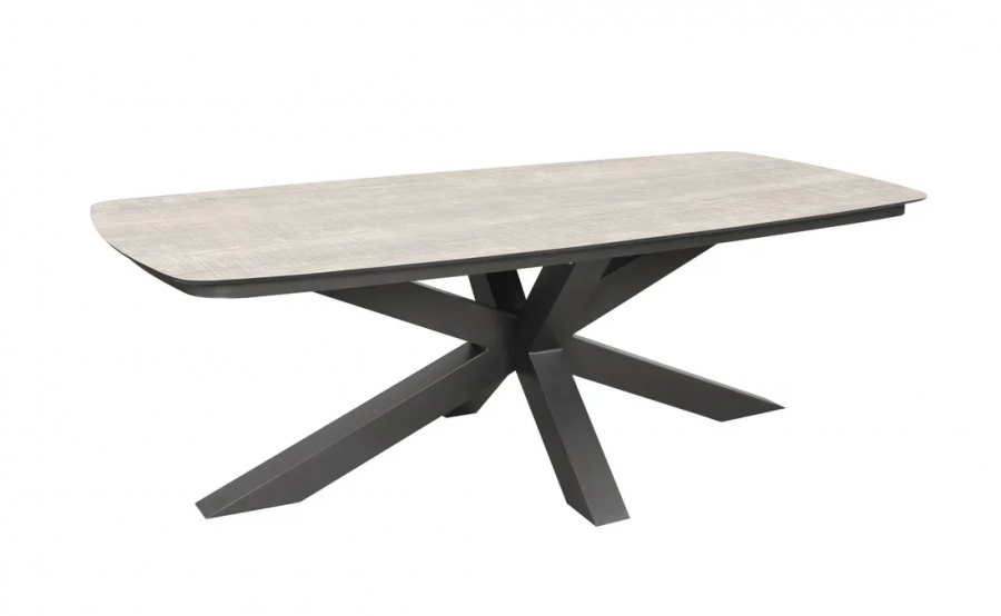 SenS-Line Ambiance tuinset tafel en 6 verstelbare stoelen incl. taupe kussens - Showmodel Wommelgem